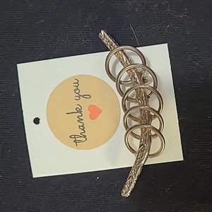 Vintage Interlocking Ring Brooch